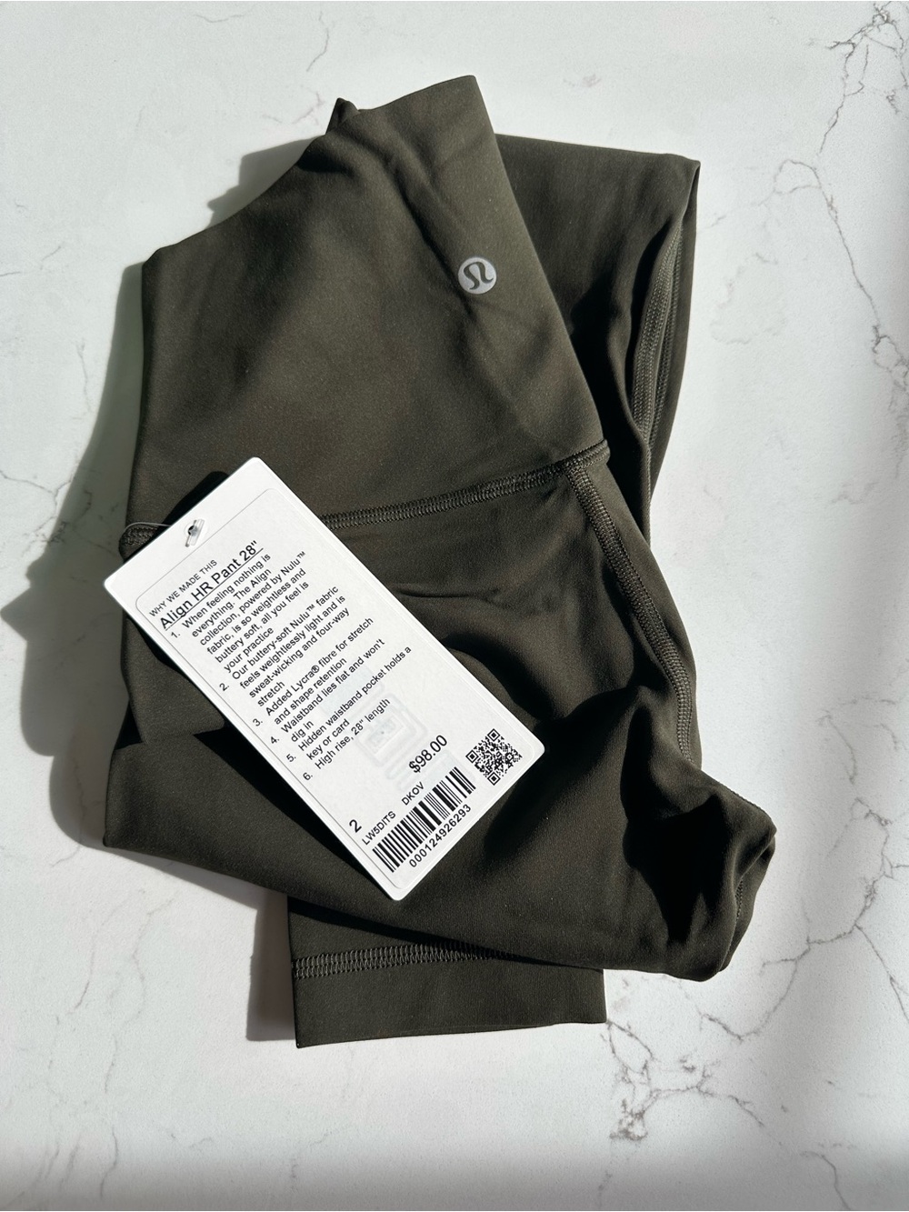 lululemon athletica Olive Green Align High-Rise Leggings - Picture 4 of 4